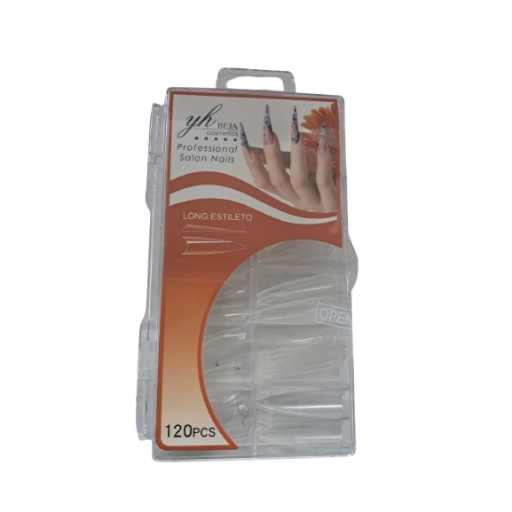 YH-1009B YH BEJA COSMETIC UÑAS LONG ESTILETO 120PCS - Imagen 1